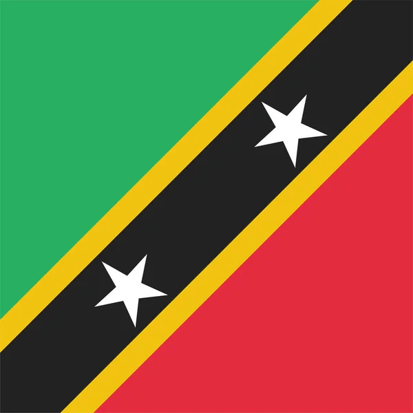 Caribische Land Vlag Pictogram Platte Stijl — Stockvector