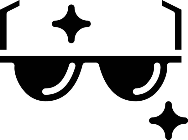 Brillenmodenschutz Ikone Soliden Stil — Stockvektor