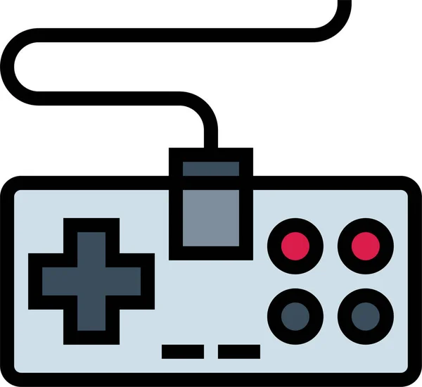 Controller Game Game Controller Icon Stil Ausgefüllter Umrisse — Stockvektor