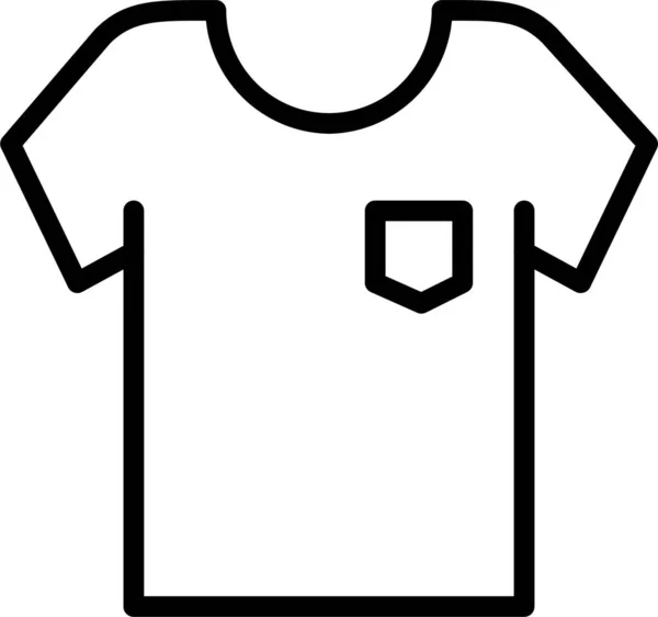 Icono Camisa Ajustable Ropa Categoría Familia Hogar — Archivo Imágenes Vectoriales