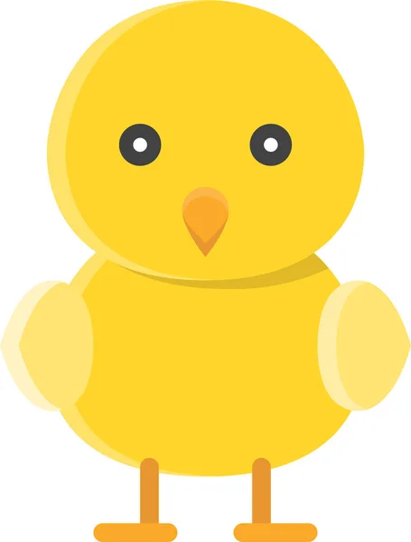 Animal Chick Chicken Icon Flat Style — Stock Vector