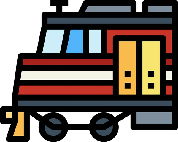 Icono Trenes Ferroviarios Públicos — Vector de stock