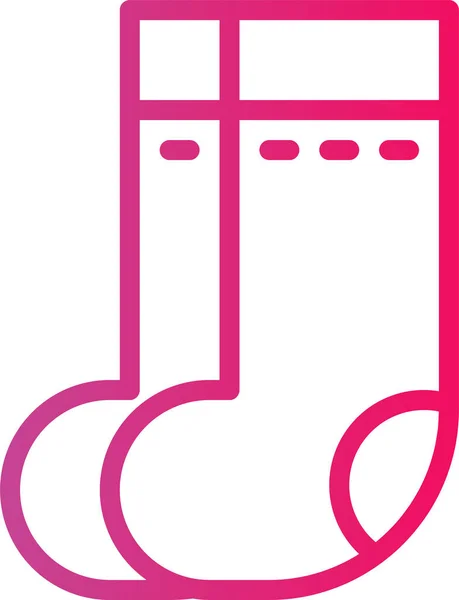Sock Socks Outline Icon Outline Style — Stock Vector