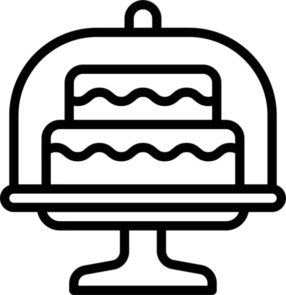 Bäckerei Gebackenes Mehl Ikone Umriss Stil — Stockvektor