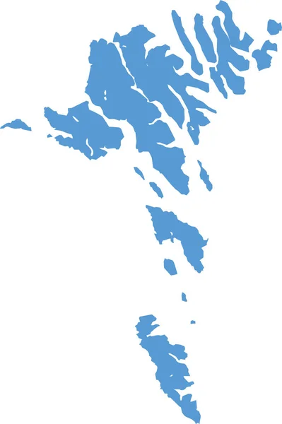 Иконка Карты Фарерских Островов Твердом Стиле — стоковый вектор