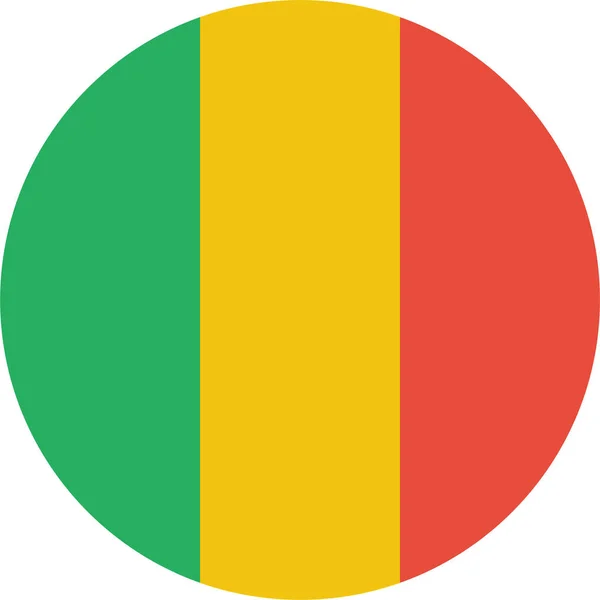 Kraj Flaga Mali Ikona Płaskim Stylu — Wektor stockowy