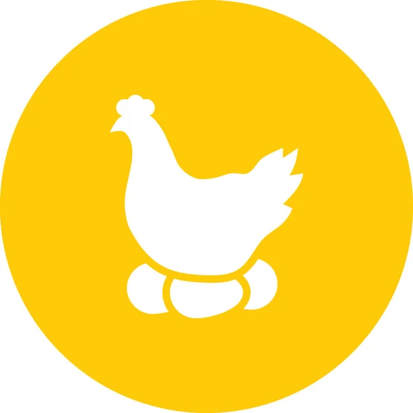 鶏卵アイコンバッジスタイル — ストックベクタ