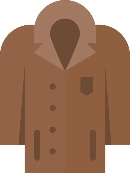 Ropa Ropa Abrigo Icono Estilo Plano — Vector de stock