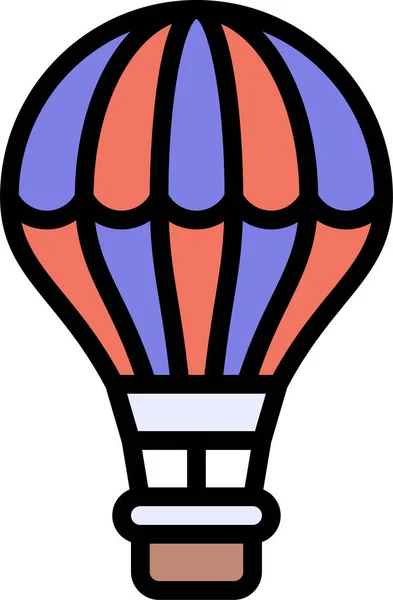 Transport Vehicle Balloon Icon Filled Outline Style — Stock vektor