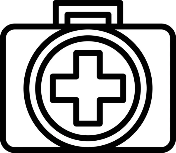 Emergency First Aid Health Care Icon Outline Style — Stockvector