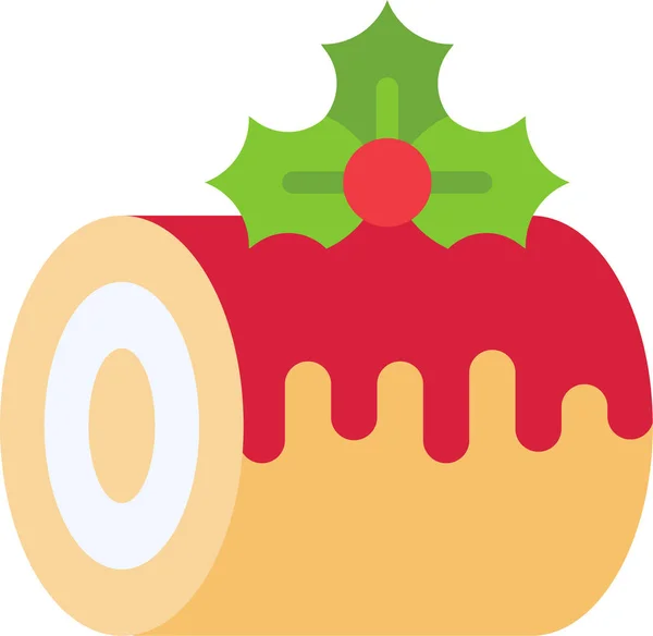 Christmas Food Yule Icon Der Weihnachtskategorie — Stockvektor