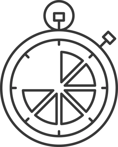 Uhr Stoppuhr Symbol — Stockvektor