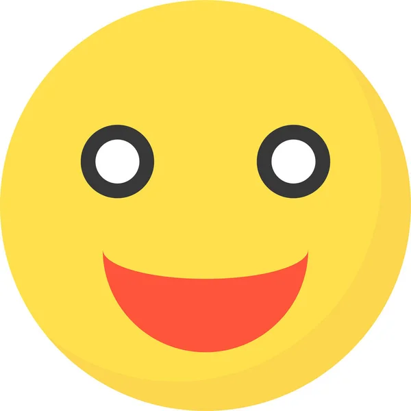 Emoji Emoticon Expression Icon Flat Style — Stockový vektor