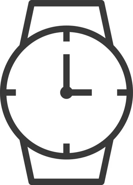 Wäscheleine Männliche Uhren Uhr Symbol Umriss Stil — Stockvektor