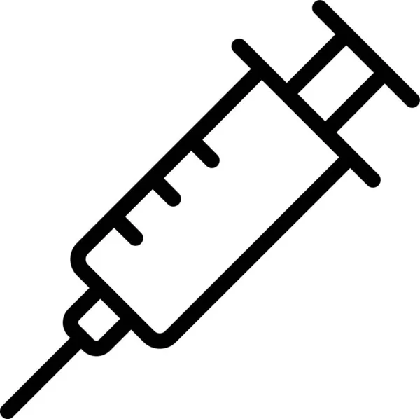 注射器ワクチン接種アイコン — ストックベクタ