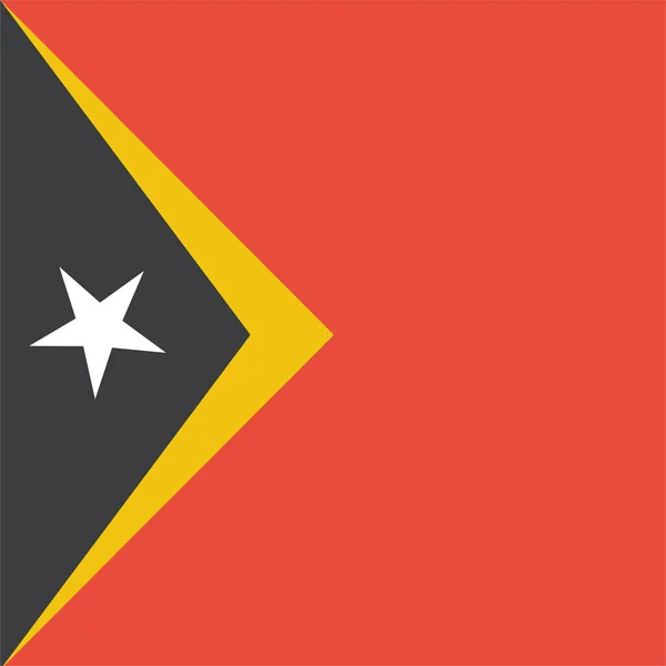 País Ícone Bandeira Leste Estilo Plano — Vetor de Stock
