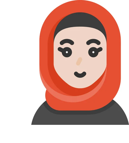 Tissu Hijab Islam Icône Dans Catégorie Ramadan Eid — Image vectorielle