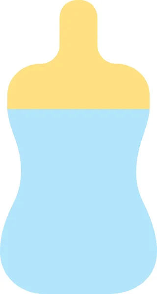 Іконка Годування Пляшок Дитини Плоскому Стилі — стоковий вектор