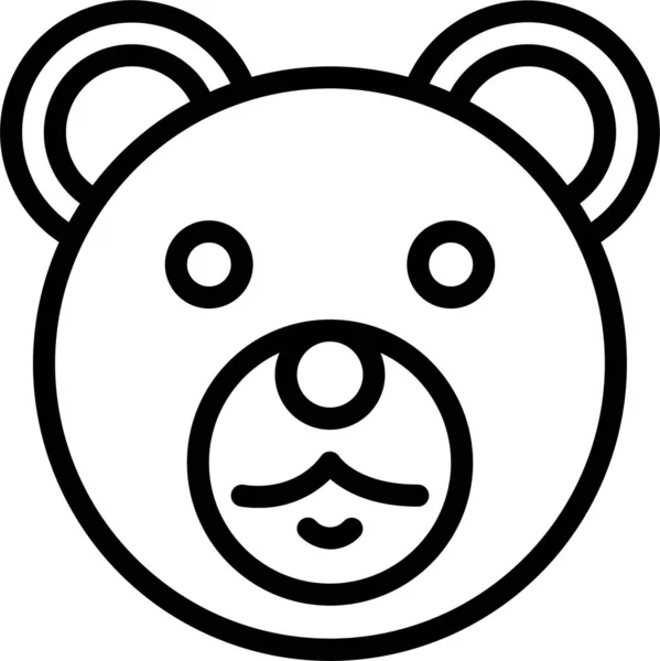 Animal Urso Ícone Reino Categoria Lazer Hobby —  Vetores de Stock