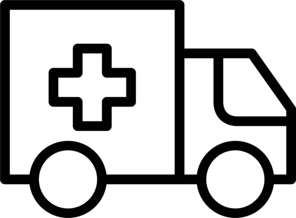 Leverans Transport Medicinsk Ikon — Stock vektor