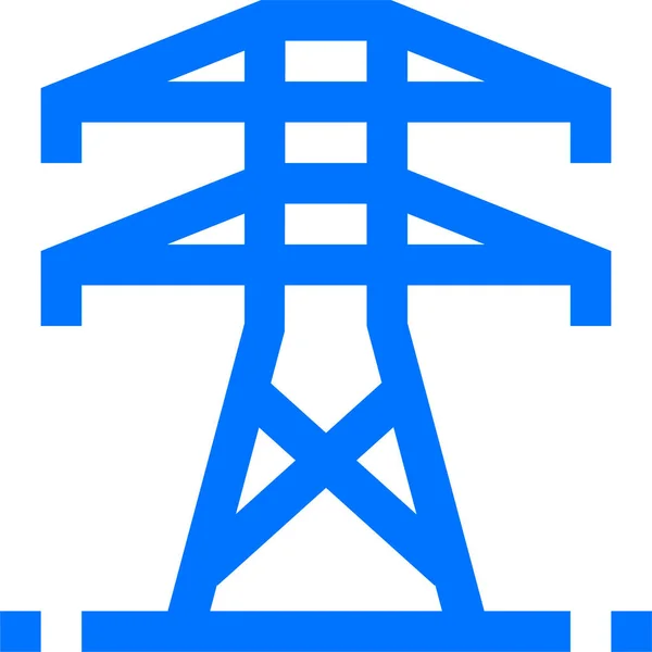 Écologie Charité Icône Électrique Dans Style Contour — Image vectorielle