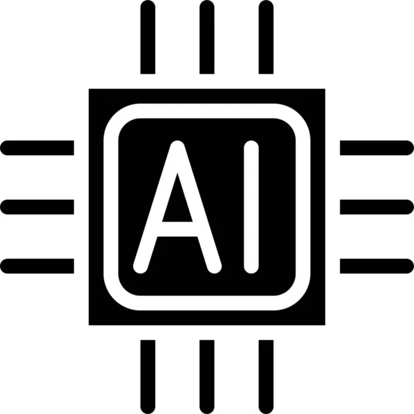 Design Format Grafische Ikone Solidem Stil — Stockvektor