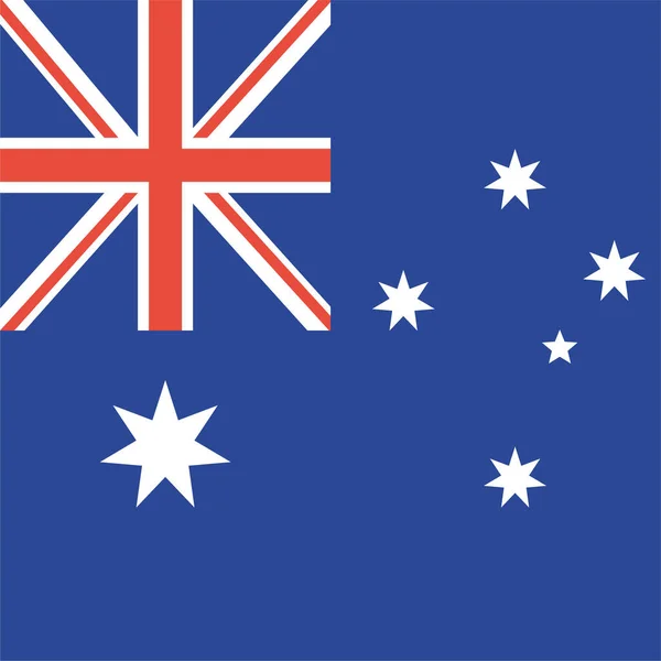 Aussie Australia Australian Icon Flat Style — Stock Vector