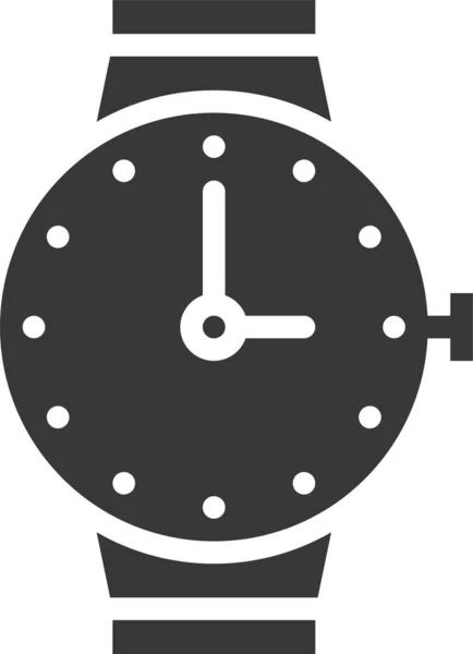 Atama Saati Simgesi Katı Biçimli — Stok Vektör