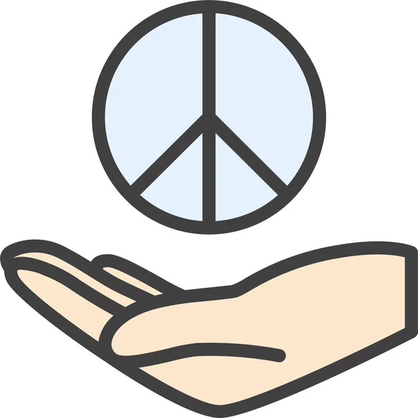 Pacifism Peace Peacekeeping Icon — Vettoriale Stock