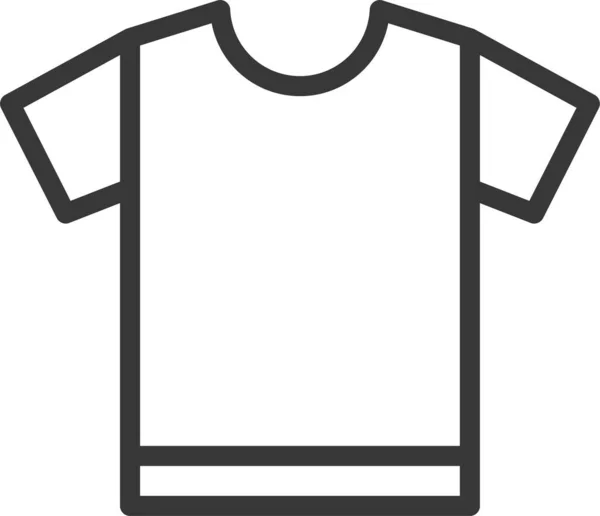 Tendedero Camiseta Icono Ropa Estilo Esquema — Archivo Imágenes Vectoriales