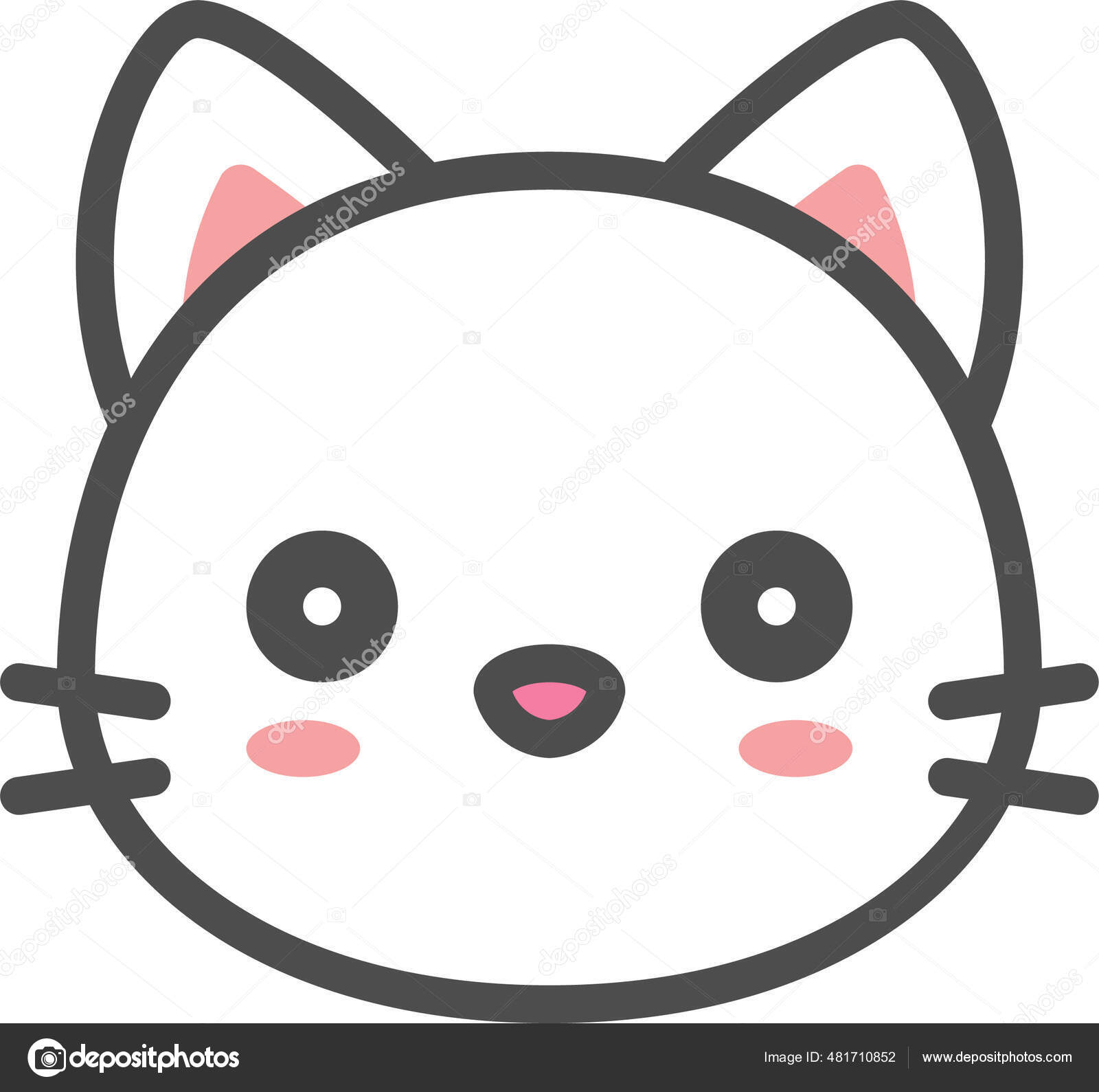 Animal Avatar Cat Icon Filled Outline Style Stock Vector by ©iconfinder  462135914