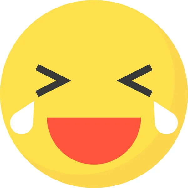 Emoticon Emoji Grido Stile Piatto — Vettoriale Stock