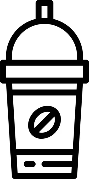 Away Coffee Cup Icon Outline Style — Stock Vector