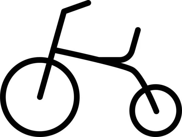 Bicicleta Ícone Esporte Bicicleta Família Casa Categoria —  Vetores de Stock