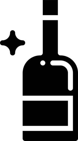 Icono Barra Alcohólica Alcohol Estilo Sólido — Vector de stock