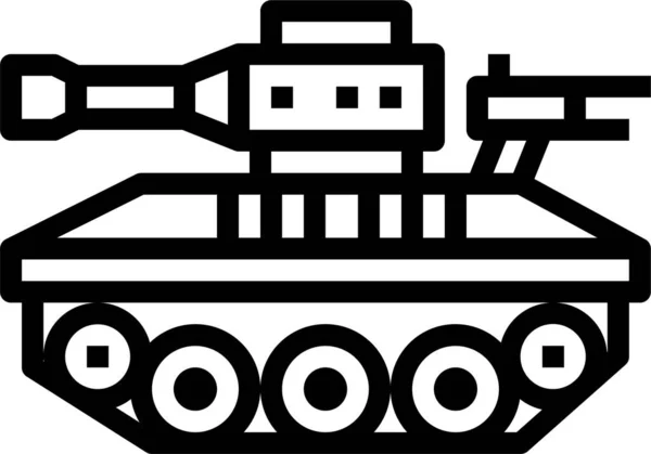 軍用戦車輸送アイコン — ストックベクタ