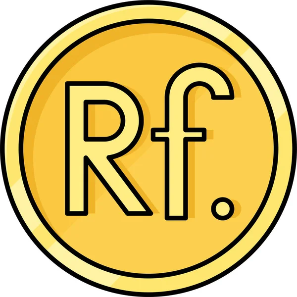 Mynt Valuta Maldiviska Rufiyaa Ikon — Stock vektor