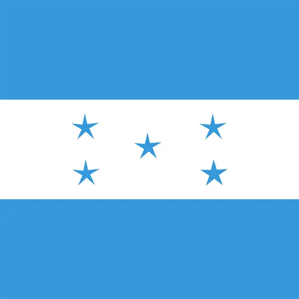 Land Vlag Honduras Pictogram Vlakke Stijl — Stockvector