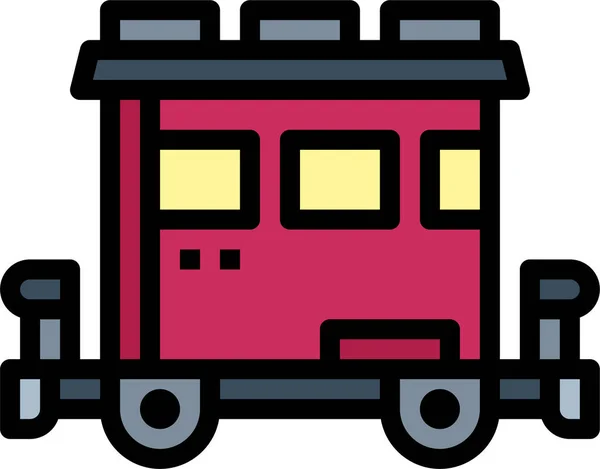 Icono Trenes Ferroviarios Públicos — Vector de stock