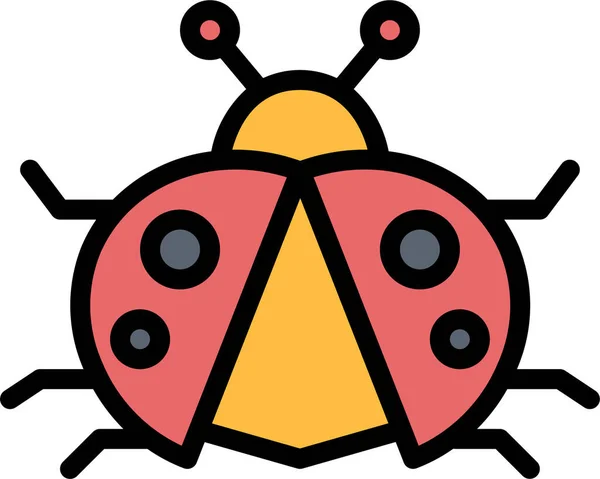 Animal Bug Insekt Icon Filledoutline Stil — Stockvektor