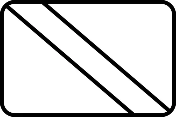 Иконка Табаго Флагом Страны Стиле Контура — стоковый вектор