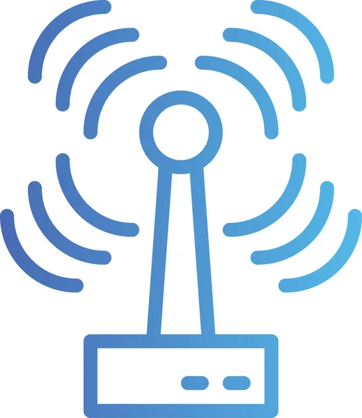 Connection Internet Wifi Icon Outline Style — Stock Vector