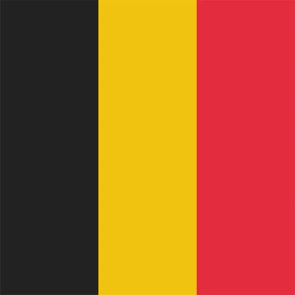 Belgium Belge Icône Pays Dans Style Plat — Image vectorielle