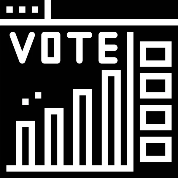 Gráfico Elección Encuesta Icono — Archivo Imágenes Vectoriales