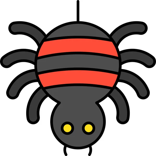Avatar Bug Halloween Icon Filledoutline Style — Stock Vector