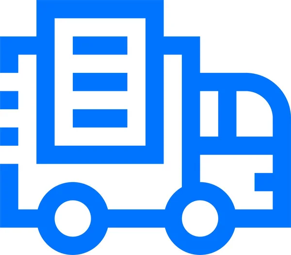 Car Delivery List Icon Outline Style — 图库矢量图片