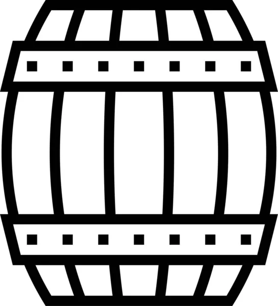 Barril Barril Ícono Irlanda — Vector de stock