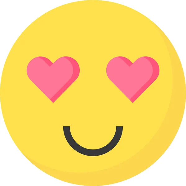 Emoji Emoticon Expression Icon Flat Style — Stockový vektor