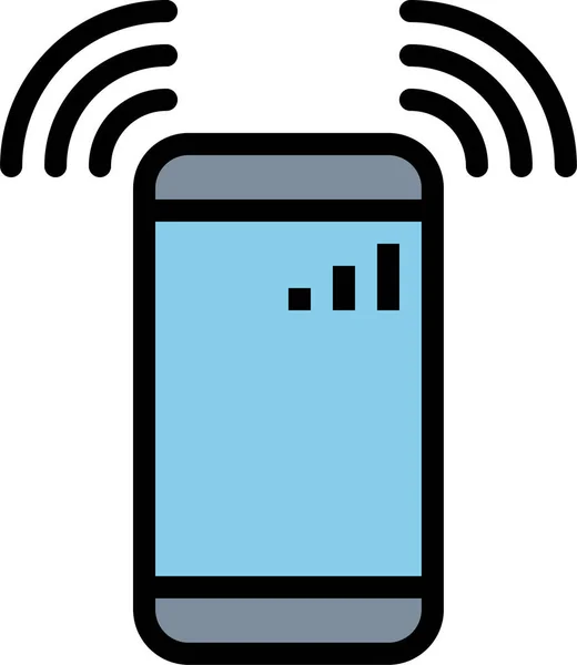 Connectivité Internet Wifi Icône Dans Style Filledoutline — Image vectorielle