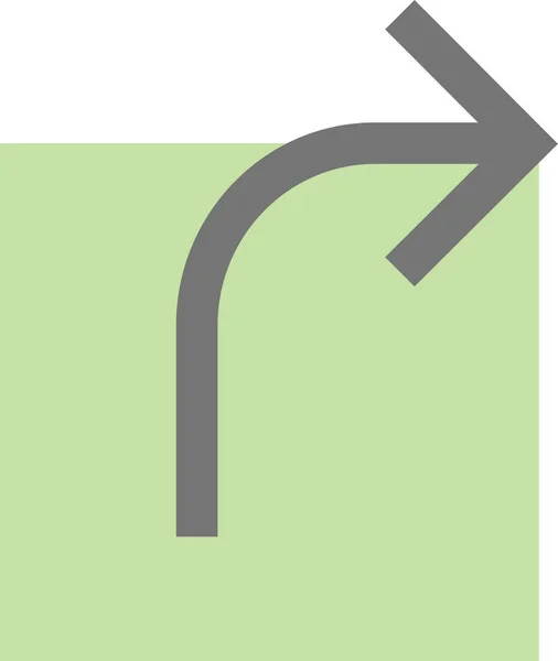 Flecha Icono Enlace Externo Estilo Plano — Vector de stock